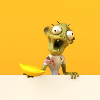 Fun zombie - 3D Illustration