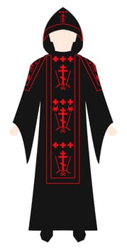 vestment orthodox church priest illustration