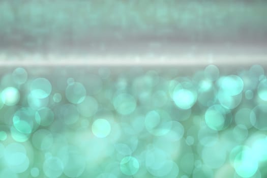 Abstract sea background. Abstract green ocean or sea beach background with bokeh lights. Beautiful texture. Space.