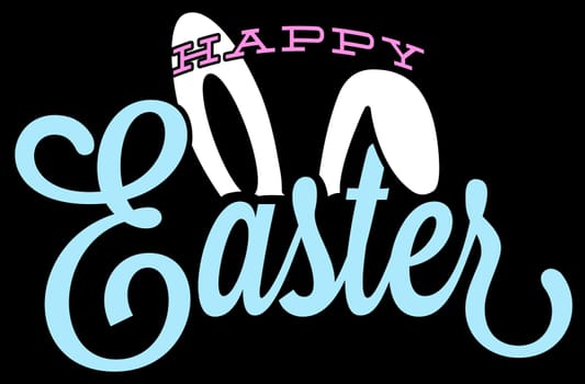 happy easter celebration text season illustration