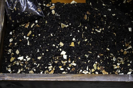 Medicinal and healing herbs in market, infusions and chamomile