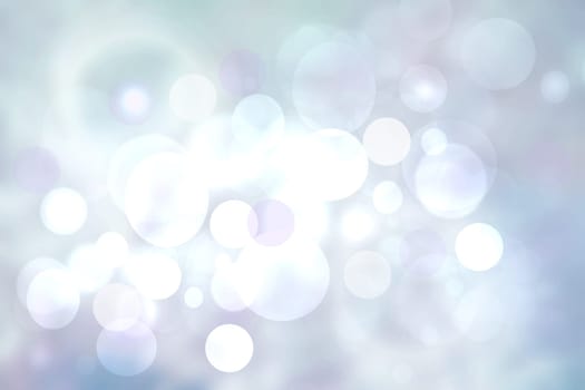 Abstract blue illustration. Abstract light blue pastel bokeh background texture with bright soft color circles. Beautiful template for your design.