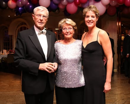 Eugen Block , Christa Block, Christian Block, .New Year Eve reception at the Hotel Grand Elysee  in Hamburg 31.12.2018