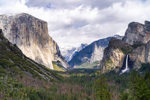 Tunnel View of Yosemite national Park in California San Francisco USA