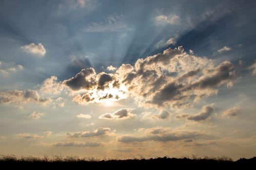Clouds darken the sky.