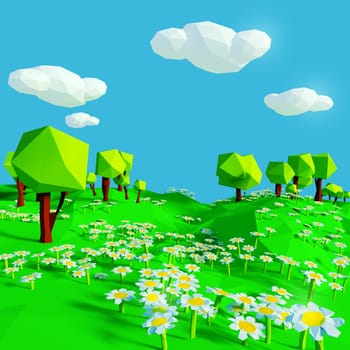 Small flower meadow