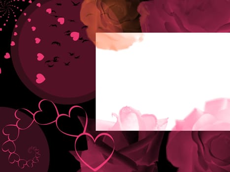 Modern love valentine day greetings card