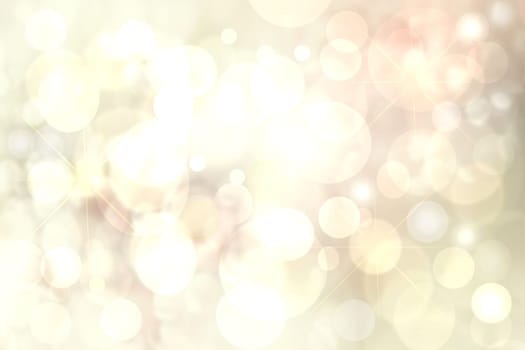 Happy holiday backgrounds. Abstract cute festive light golden yellow bokeh background texture with defocused lights. Christmas lights, blurry lights, glitter sparkle. Beautiful texture.