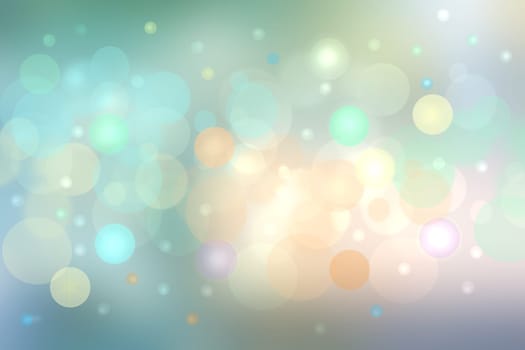 Happy holiday background. Abstract cute and delicate festive colorful summer background texture with soft style colored bokeh circles. Template for holidays, wedding or other festivals.