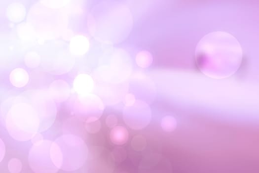 Purple bright abstract bokeh. Purple and pink gradient glowing background with bright blurred circles and glittering stars. Beautiful texture.