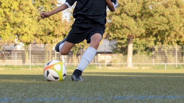soccer player in action close-Up
