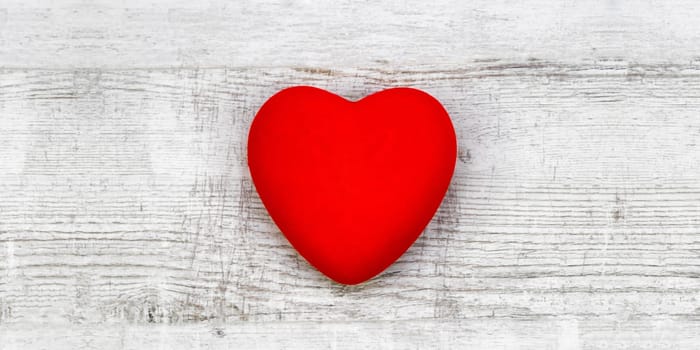 Red heart wooden background, valentine day greeting card
