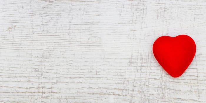 Red heart wooden background, valentine day greeting card