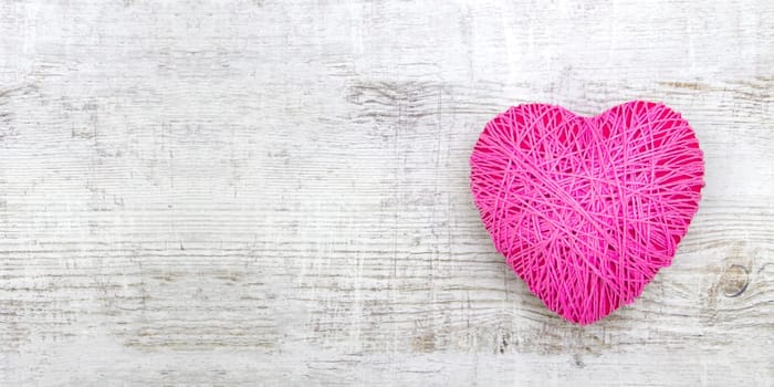 Pink clew in shape of heart