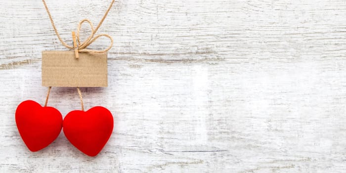 Happy Valentine's Day with red Cherry hearts