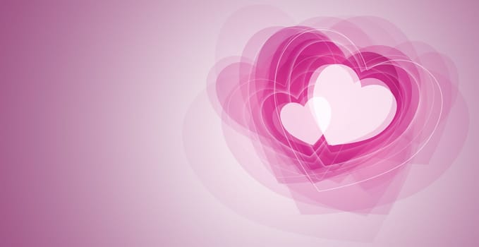 Valentine's day concept, graphic design - pink color