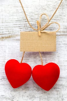 Happy Valentine's Day with red Cherry hearts