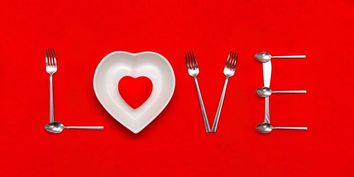 Valentine's day creative background - Love Alphabet