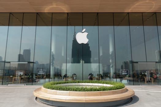 BANGKOK, THAILAND - 12 January 2019- View of an Apple store at the Icon Siam: a large shopping mall in Bangkok, Thailand