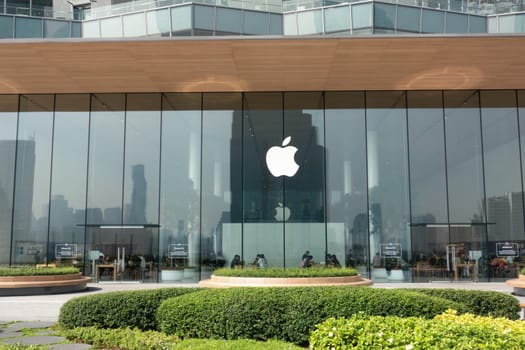 BANGKOK, THAILAND - 12 January 2019- View of an Apple store at the Icon Siam: a large shopping mall in Bangkok, Thailand