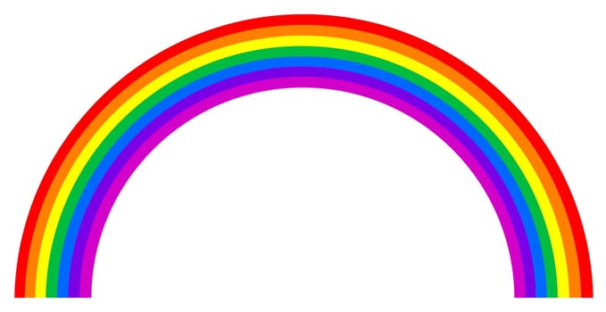 rainbow nature colorful curve arch illustration