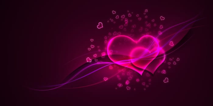 Valentine's day concept, graphic design