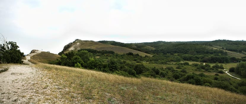 panorama from the mountain in Samara Bend.