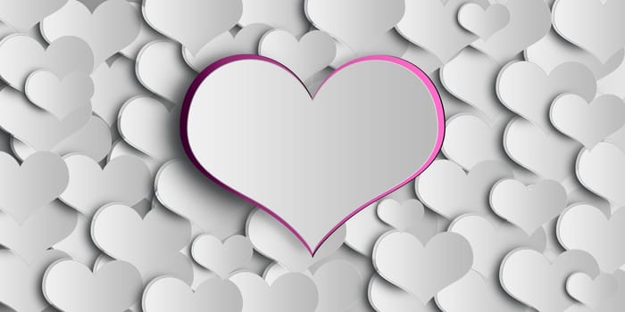 Valentine's day concept, graphic design