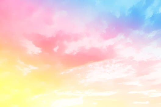 Abstract blurred colorful sky and cloud nature background