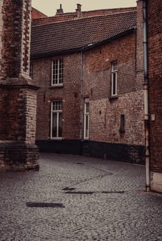 Typical Dutch house, detail of European city