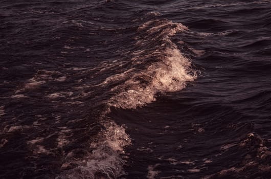 Water waves in the sea, natural landscape and vacations