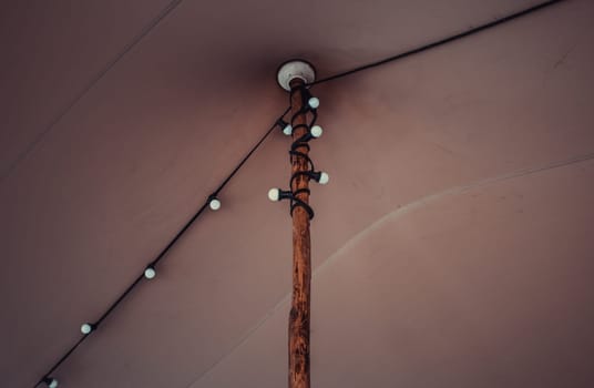 Hung ceiling light bulbs, lighting and decoration system
