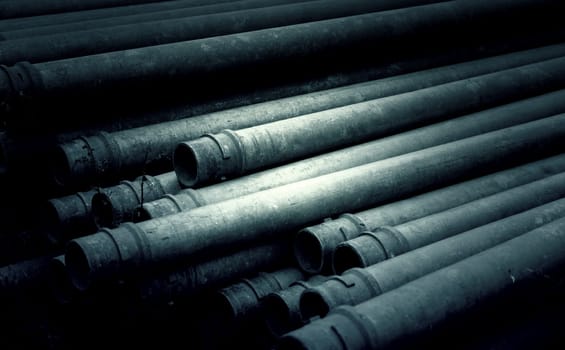Metal pipes of manufacture, industry and business