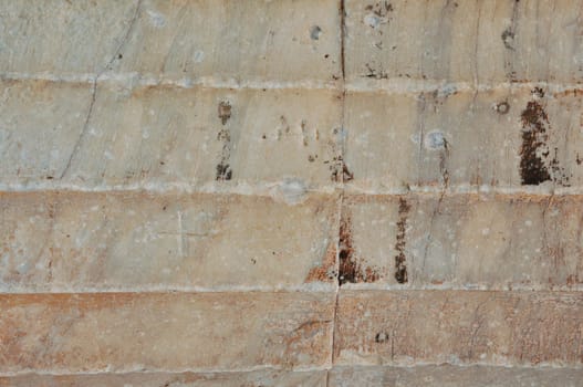 Detail of ancient greek column from the temple of Hephaestus. Marble texture background.