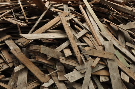 Wood planks abstract background. Broken wooden boards.