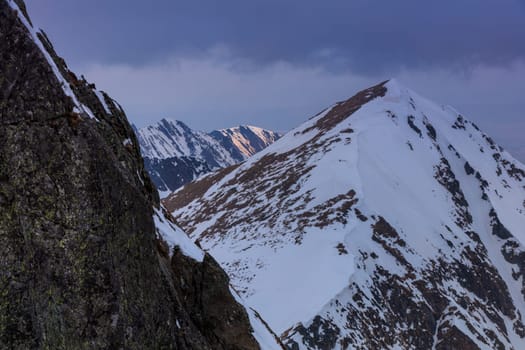 sunrise in the Fagaras Mountains, Romania. Europe