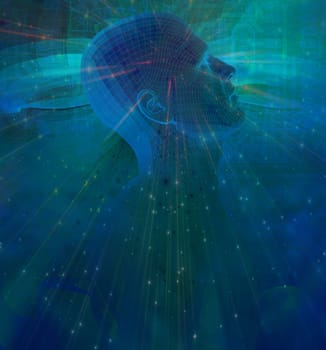 Digital Fantasy. Face and figure
