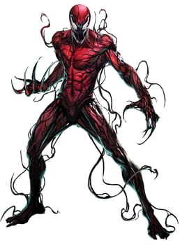 carnage cartoon character monster villain red illustration