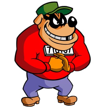 the Beagle Boys organized character criminals illustration cartoon