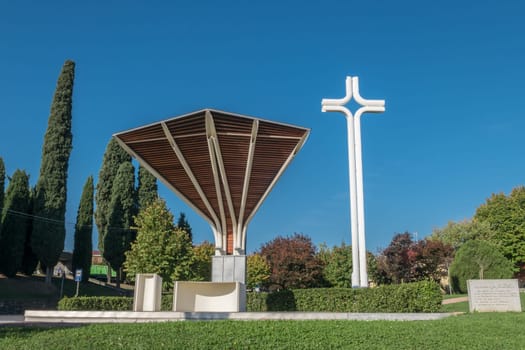 Holy altar in Sotto il Monte Giovanni XXIII (BG), ITALY - October 23, 2018