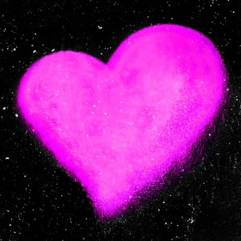 Dark texture with pink heart symbol. It can be used as a Valentine's theme, poster, wallpaper, design t-shirts and more.