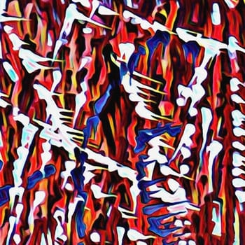 Abstract painting. Brush strokes.