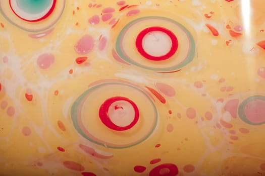 Traditional Turkish marbling artwork patterns as colorful abstract background