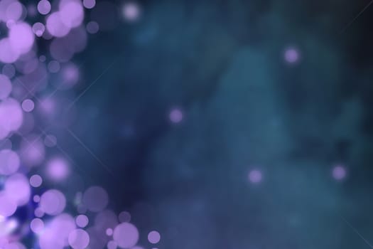 Dark blurred blue background texture. Gradient abstract backdrop with purple light bokeh. Space.