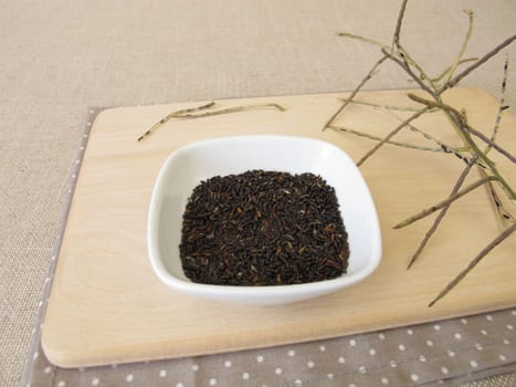 Garlic mustard seeds as spicy spice