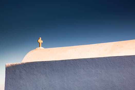 minimalist greek church detail
