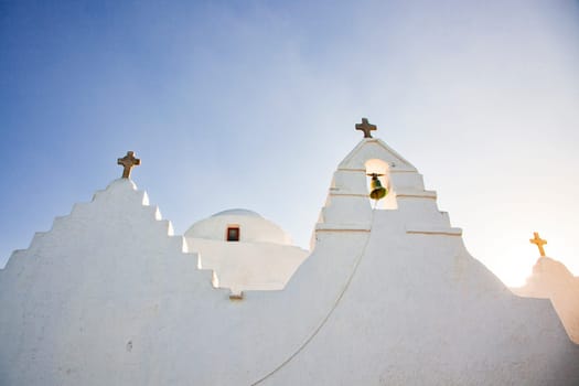 minimalist greek church detail
