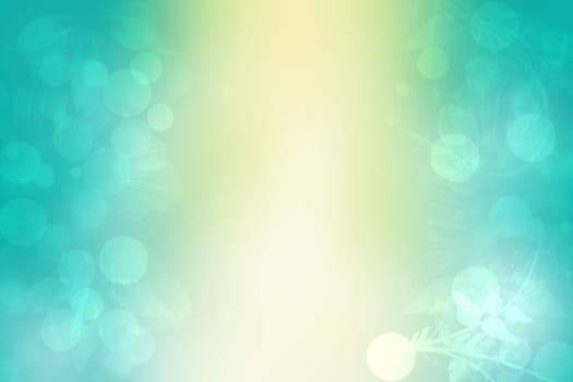 Abstract colorful gradient blue yellow bokeh lights background. Nice texture with space.