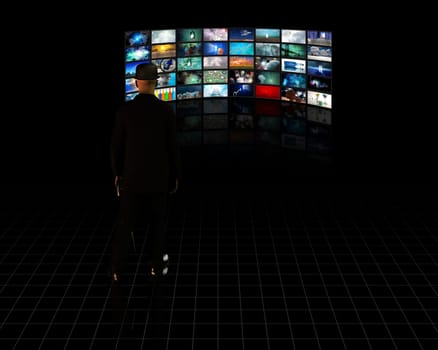 TV Screens with viewer