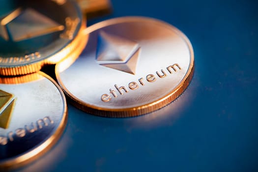 ethereum cryptocurrency golden coin